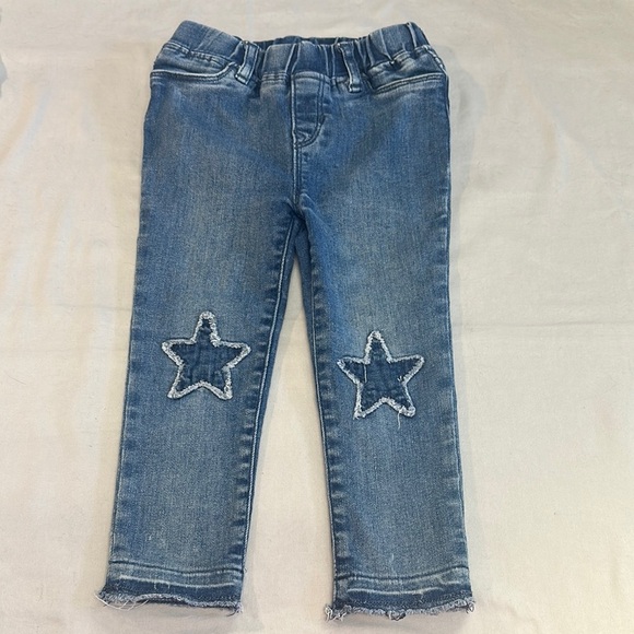 GAP Blue Star Patch Jeggings Elastic Waist - Picture 1 of 4